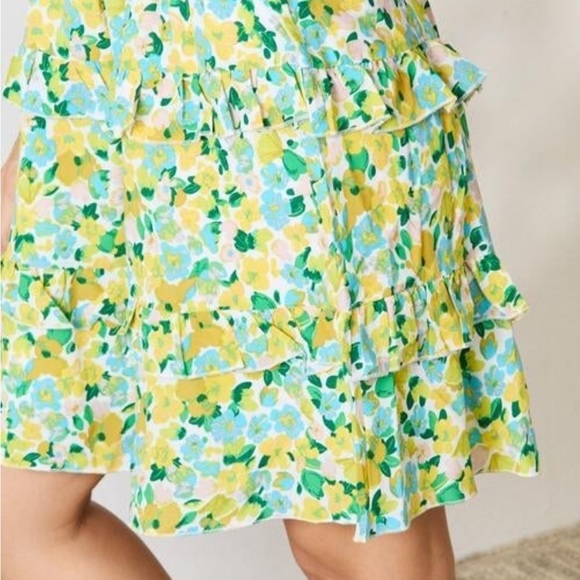 NWT Double Take smocked flounce Dress. - Picture 4 of 11